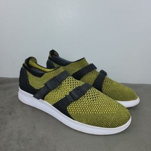 Nike Air Sock Racer Flyknit Womens Shoes Sneakers Sz 9.5 Black Yellow 896447-003